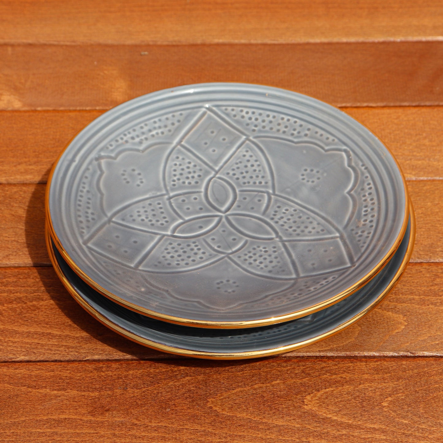 Dinner Essentials Set - Gold - Schiefergrau