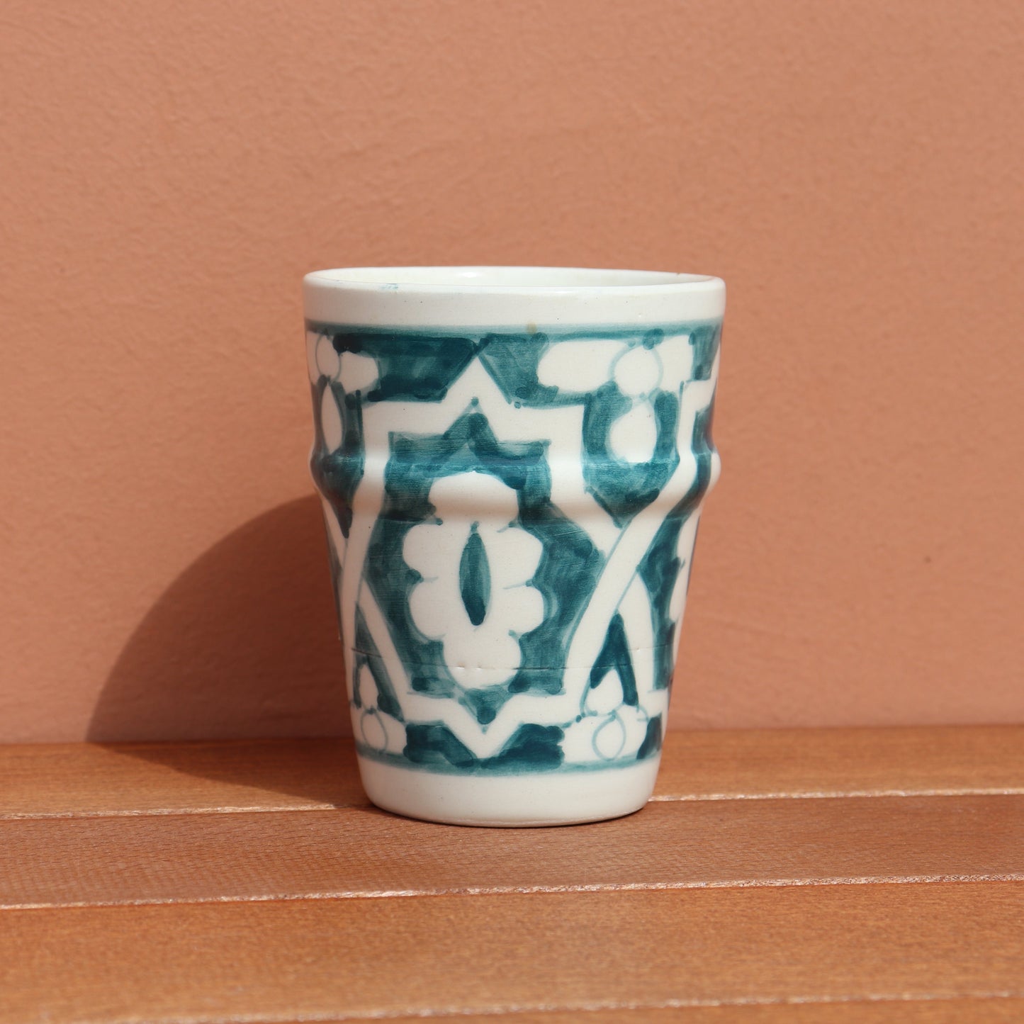 Large Cup - Fassi - Cyan & White