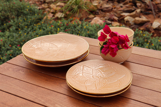 Dinner Essentials Set - Gold - Melone