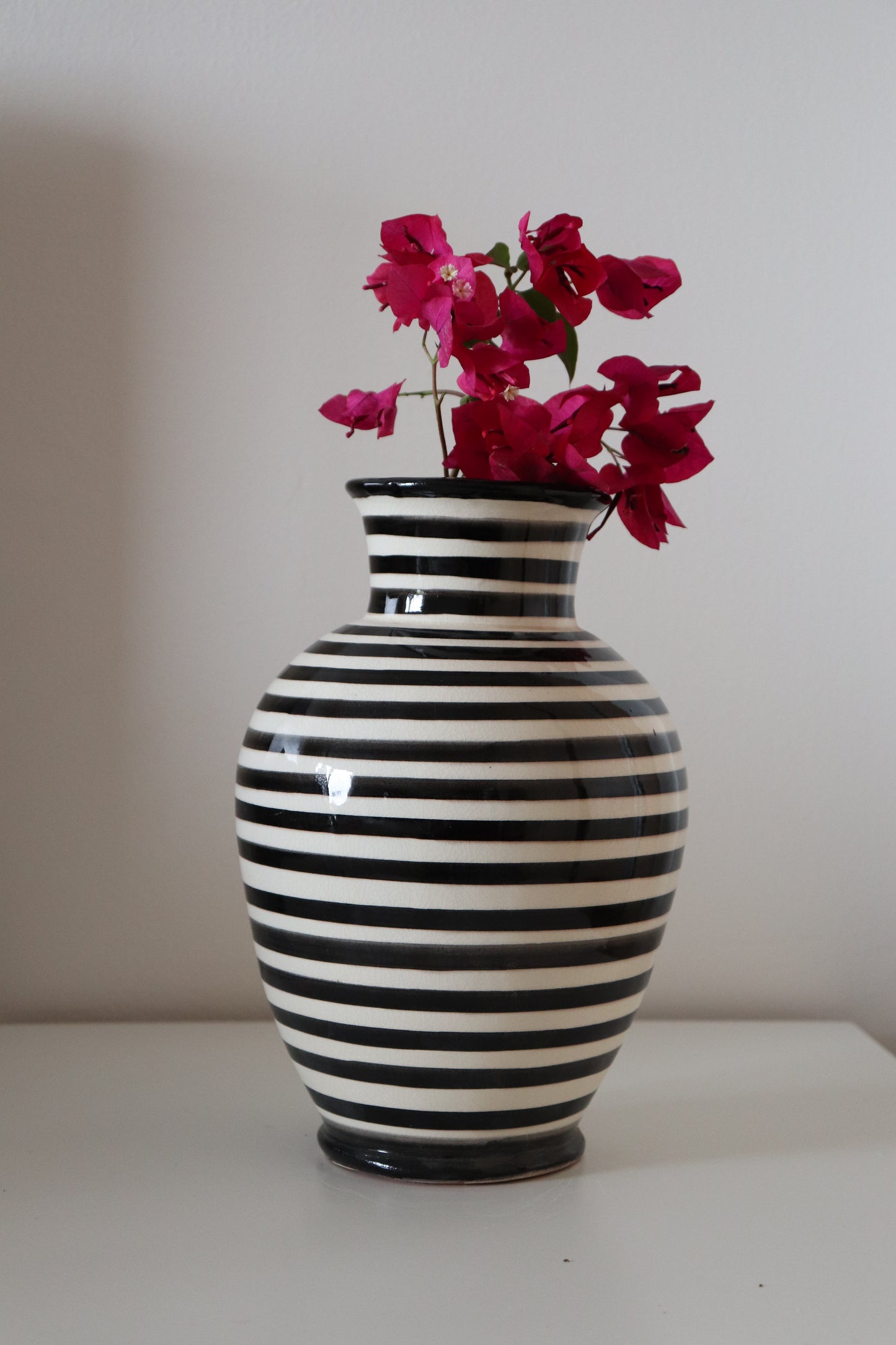 Mittlere Vase - Zebrastreifen